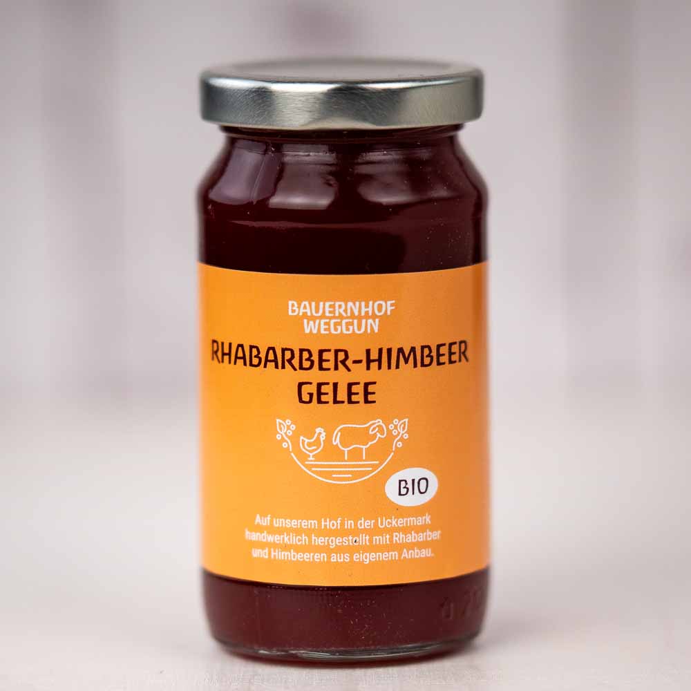 Rhabarber-Himbeer Aufstrich aus Saft