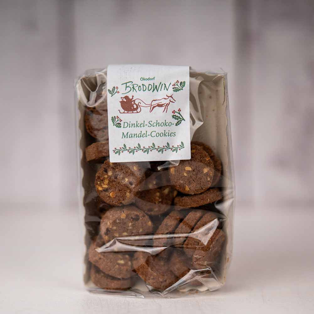 Brodowiner Dinkel-Schoko-Mandel Cookies