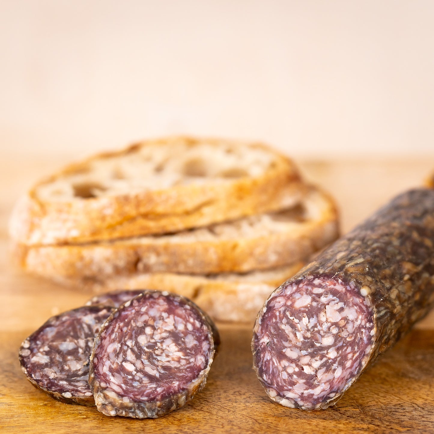 Büffelsalami nach Weideschuss