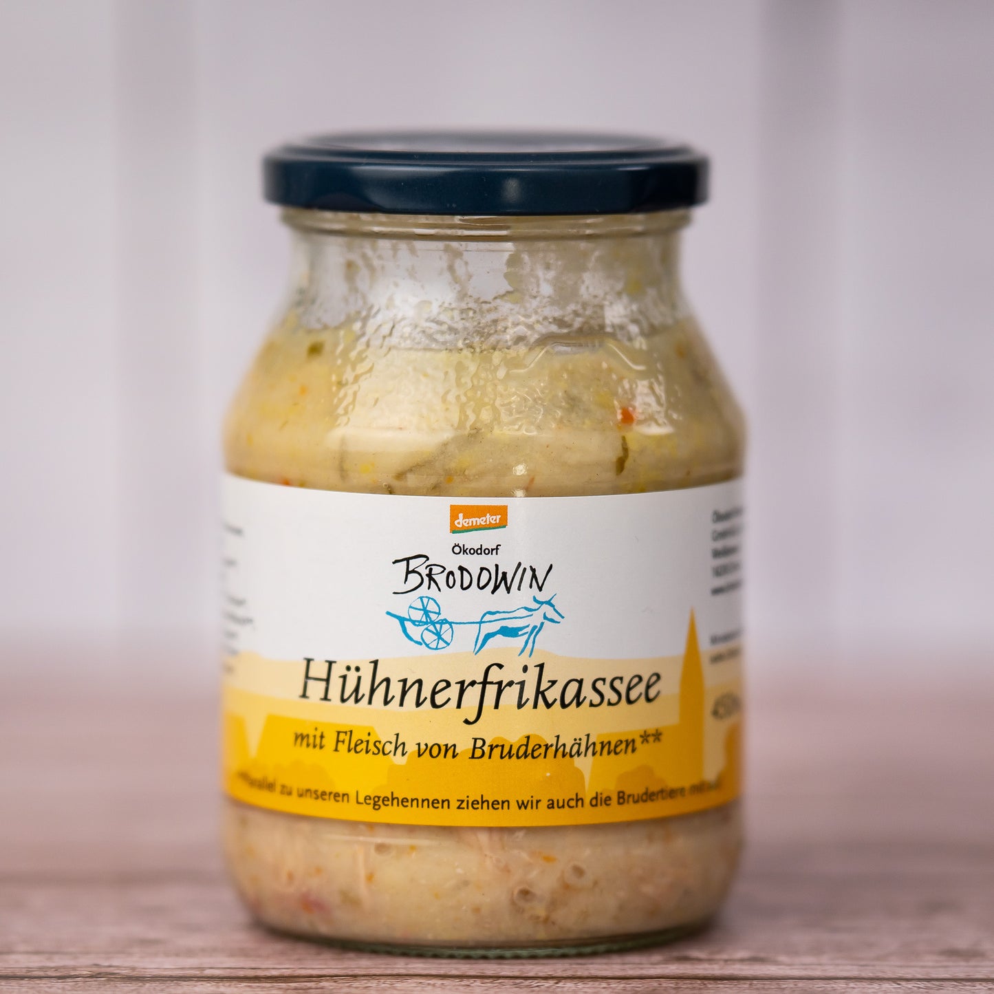 Hühnerfrikassee - mit Fleisch von Brüderhähnen