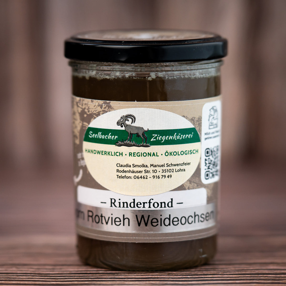 Rinderfond vom Rotvieh Weideochsen